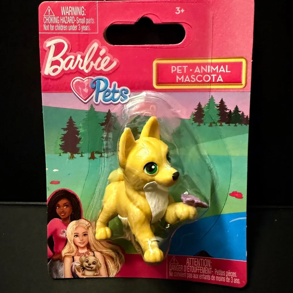 Barbie Pets Mini Figure Lot Kids NEW 5pc Puppy Dog Cat Collection